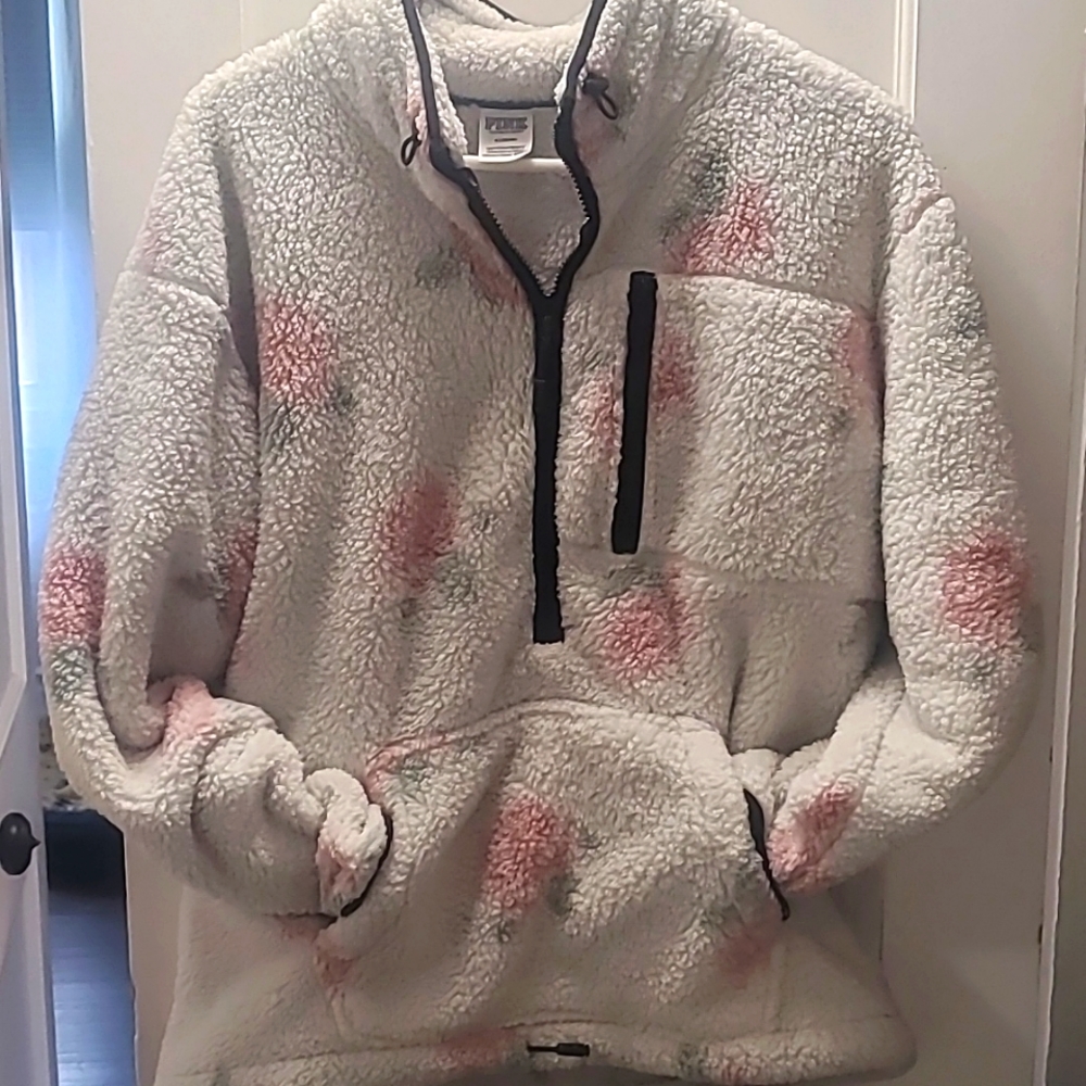 Victoria's  secret pink Pull over sherpa hoddie